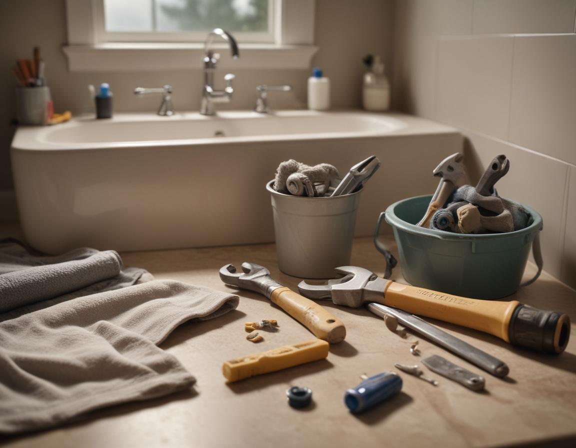 Installing a shiny new faucet with plumber's putty applied