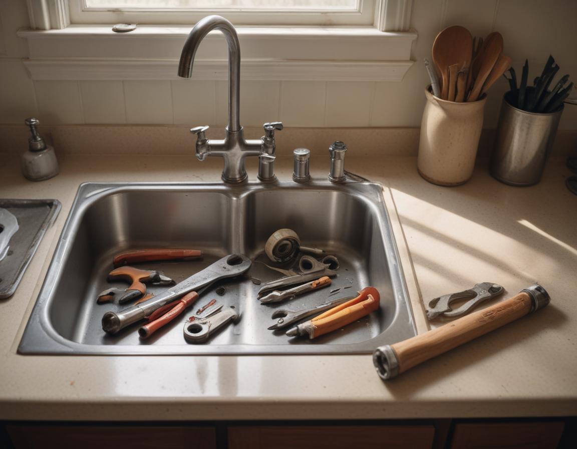 Side-by-side comparison of worn O-rings versus new faucet components