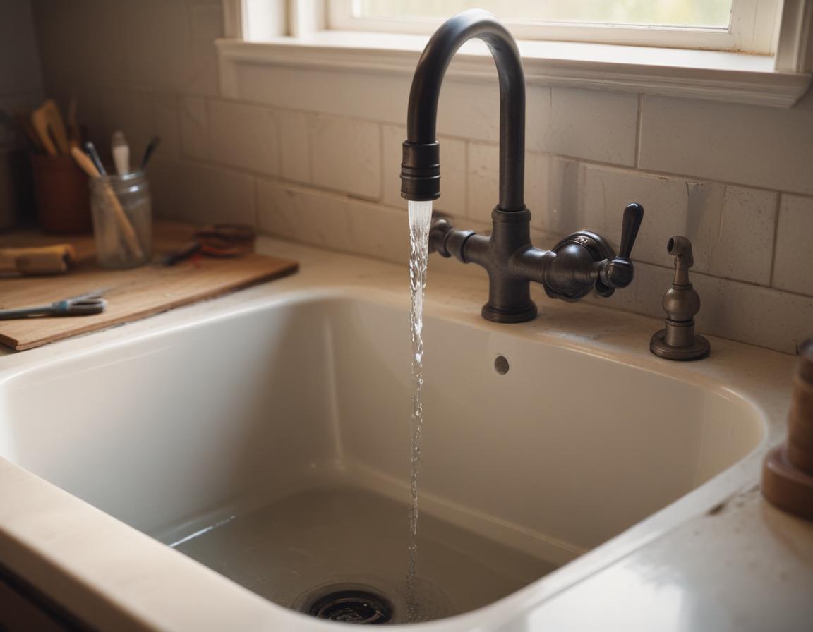 Illustration of turning off a sleek modern water shutoff valve