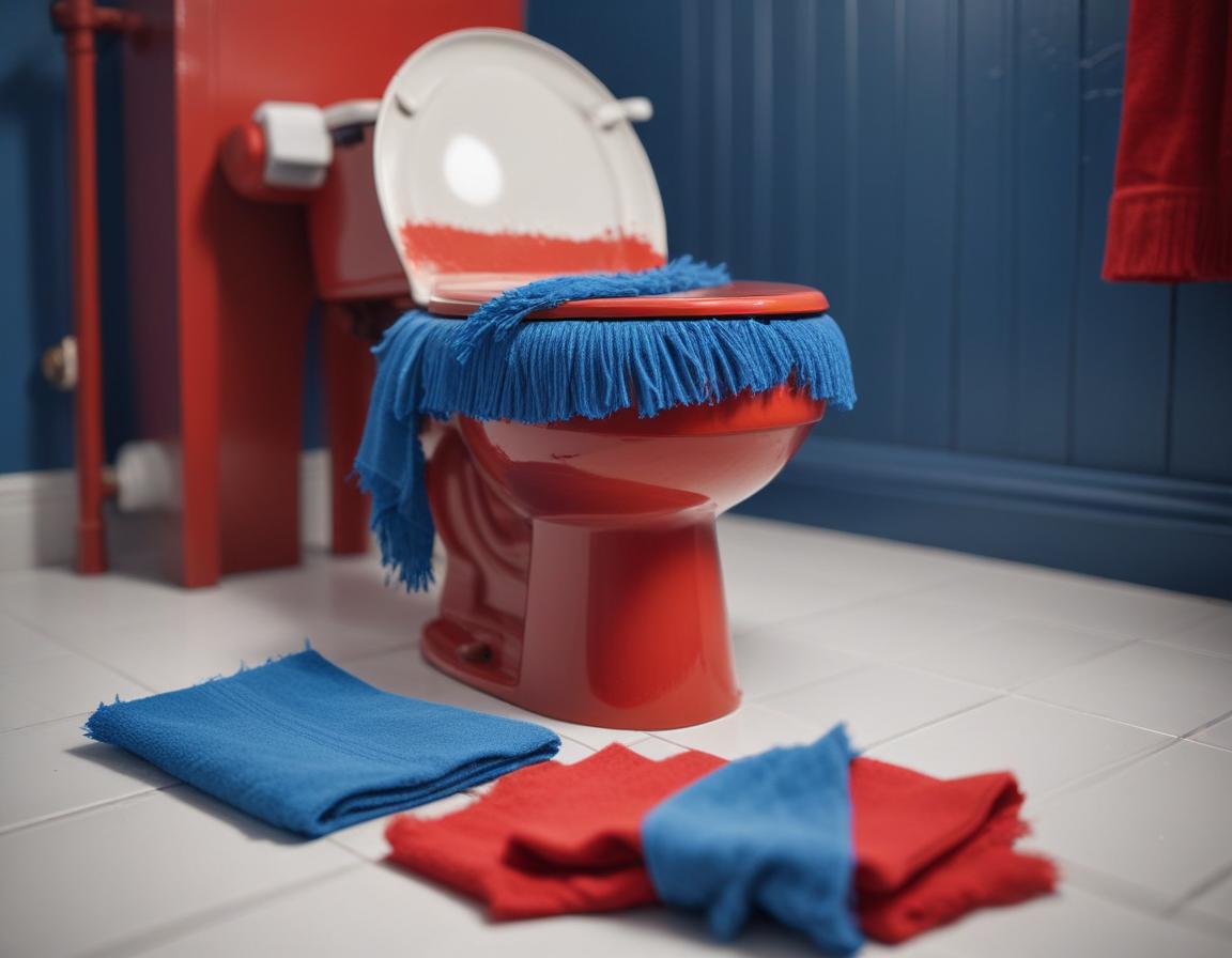 Worn-out toilet flapper next to a new one
